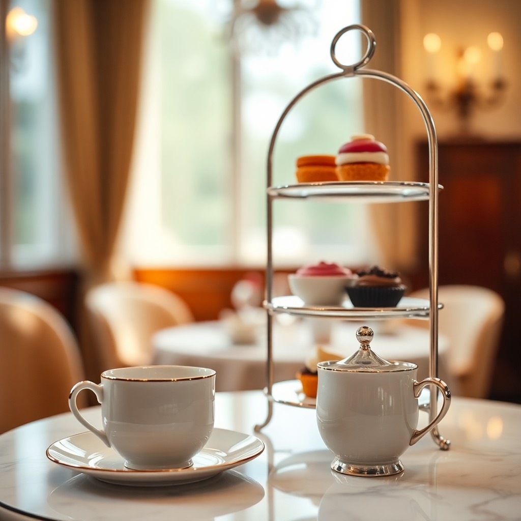 Afternoon tea service aboard Norwegian Epic