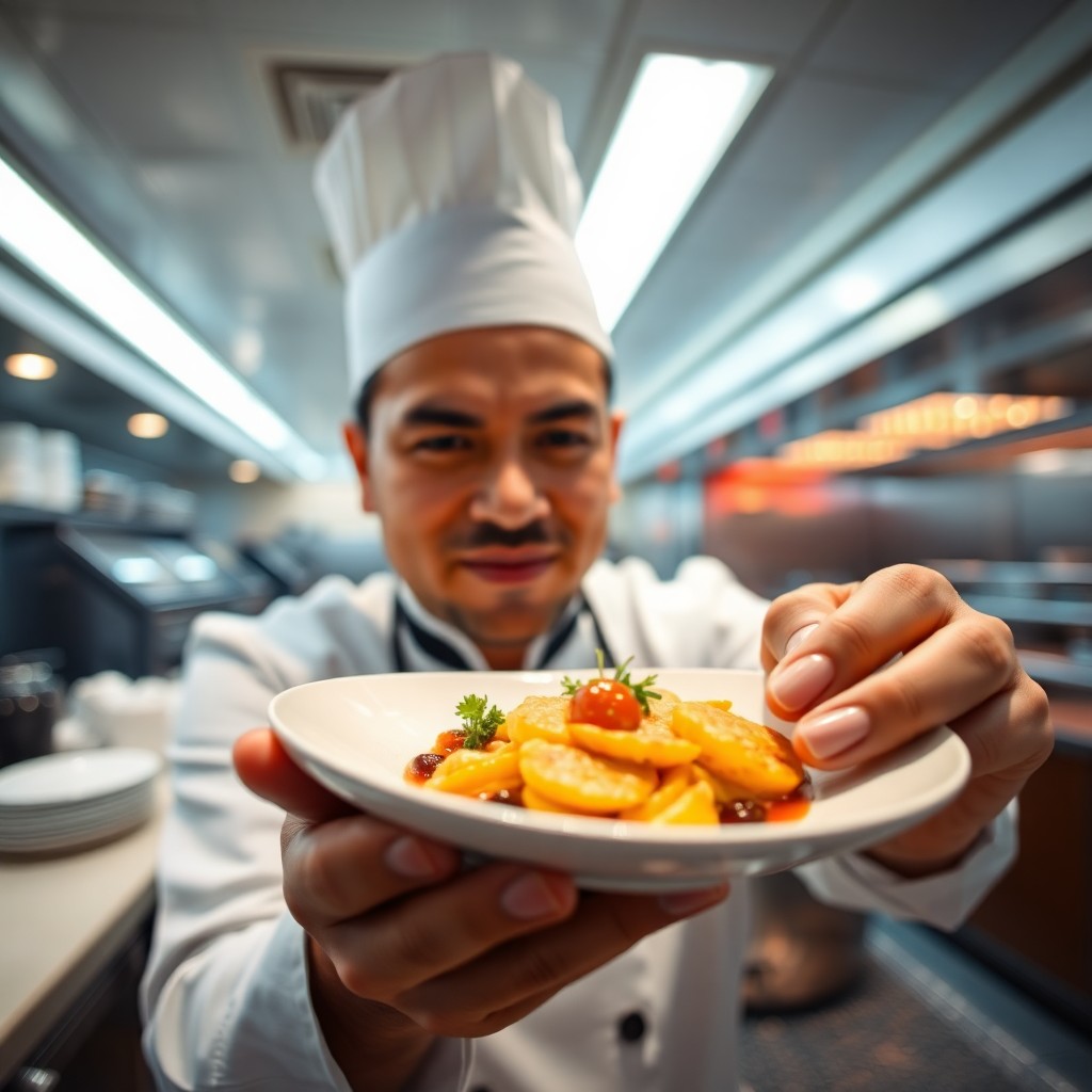 Chef presentation aboard Norwegian Epic