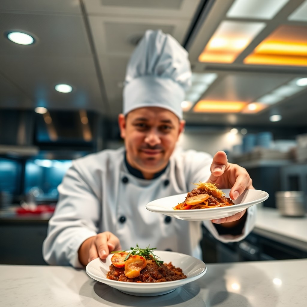 Chef presentation aboard Norwegian Epic