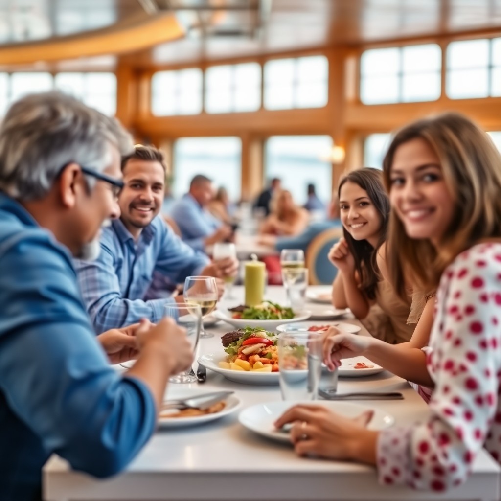 Family casual dining aboard Norwegian Epic